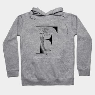 Mermaid Monogram F Hoodie